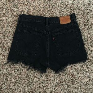 Levi’s 501 black shorts